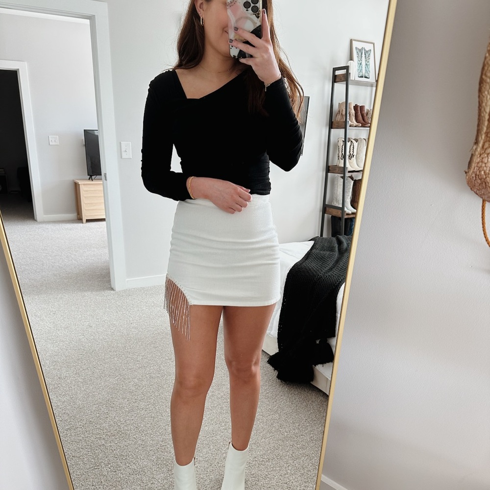 Boutique White Mini Skirt